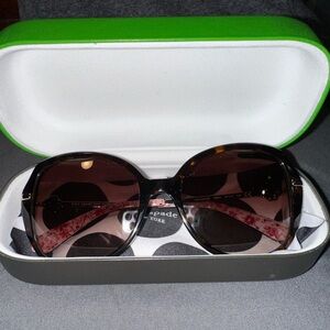 Kate Spade Women's Black Sunglasses with Case